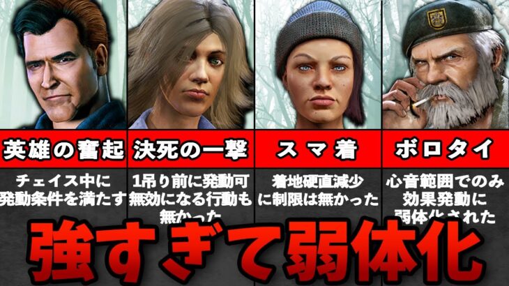 【DbD】強すぎて弱体化された生存者パーク【ゆっくり解説】