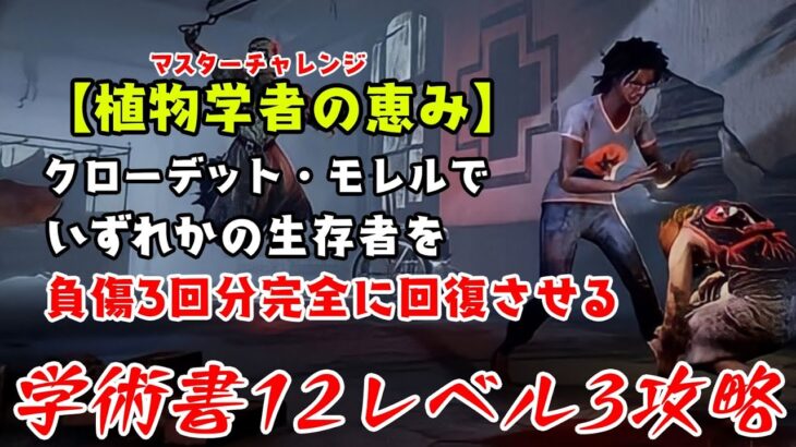 【DBD】学術書12アーカイブレベル3〈植物学者の恵み〉攻略！治癒士が走る【デッドバイデイライト】