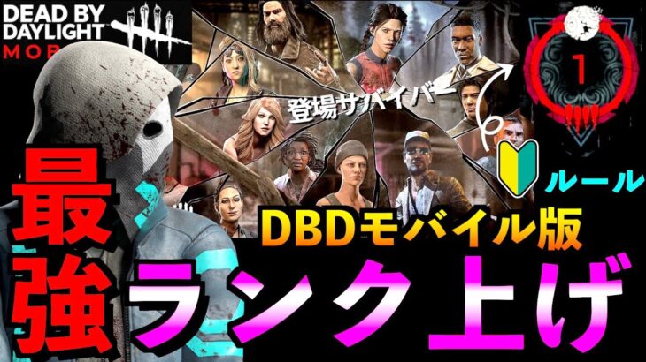 【DbDモバイル】野良で簡単に赤帯ランク１まで上げる方法を解説！サバイバーチェイスや救助、発電など「リージョン」「デッドバイデイライト」デッドバイデイライト・モバイル – NetEase 【アオネジ】