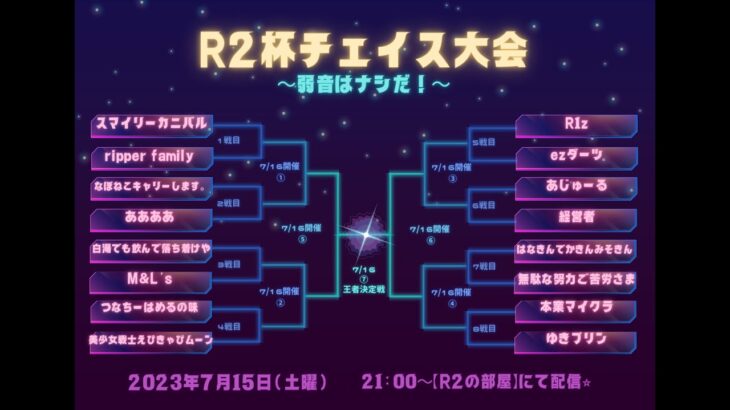 【DbDモバイル🔴LIVE配信】第1回R2杯チェイス大会☆初日は総勢16組で8試合やります。