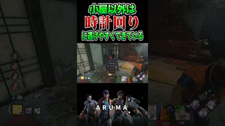 【DBDの真実】このゲームは時計周りに逃げやすくできている（チェイス攻略 デッドバイデイライト Dead by Daylight デドバ ゲーム実況配信参加型live）