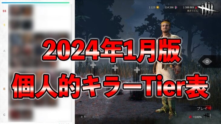 【完全主観】ヒルビリーリワーク前の個人的キラーTierリストがこちらです【DbD】【最新情報/ラジオ動画】