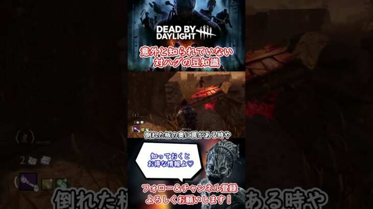 【DBD】対ハグ戦で役立つ豆知識！出戻り民も見ておこう！#dbd   #デッドバイデイライト #初心者必見 #shorts  #参考になったらgood #チャンネル登録お願いします!