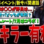 【DBD】8周年イベはどっちが有利？/7月はコラボ新サバ/アレが遅延になっちゃてるよね…など調整や環境関連話題【デッドバイデイライト】