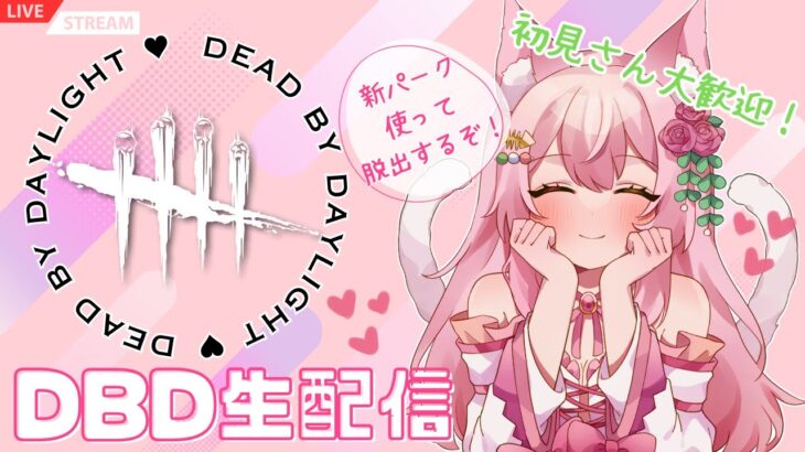 【DBD】新パークの効果は微妙！？VCじゃなくても使える？？野良で既存パークと組み合わせて脱出するよ！デドバの雑談配信(サバイバー/Deadbydaylight )(新人Vtuber/鴇白こはく)