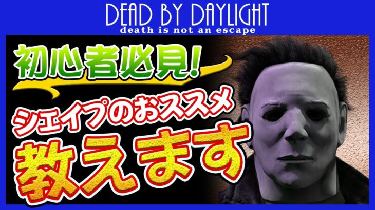 【DbD 初心者】シェイプで誰でも簡単に全滅！鏡要らずのオススメパークを紹介します！【キラー実況のデッドバイデイライト】