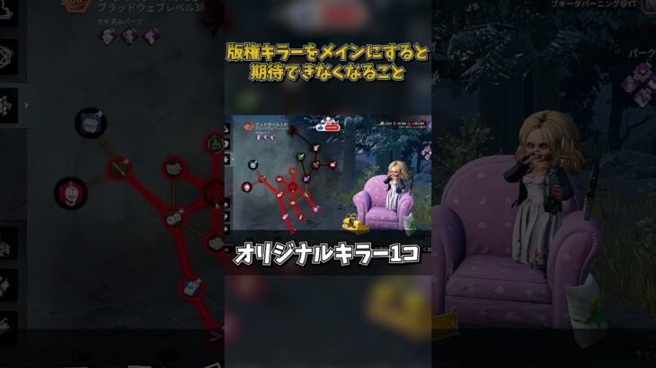 版権キラーをメインにすると期待できなくなること #DbD #DeadbyDaylight #デッドバイデイライト