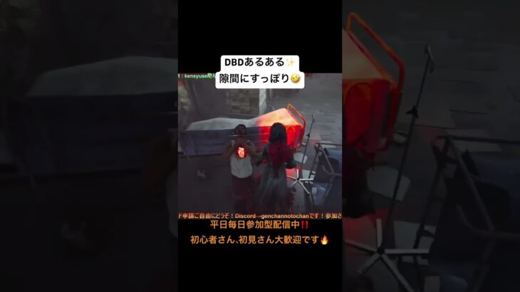 【DBD】DBDあるある✨隙間にすっぽり🤣貞子👻 #deadbydaylight #dbd #デッドバイデイライト #ゲーム実況 #ゲーム #ゲーム配信 #dbdclips #切り抜き