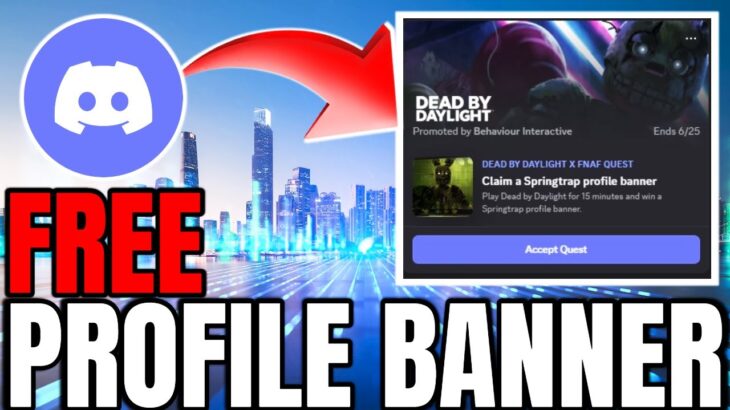 🔧 FREE DISCORD Claim a Springtrap profile banner – DEAD BY DAYLIGHT X FNAF QUEST |