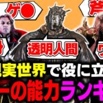 【考察】現実世界で役に立つキラーの能力ランキング【DBD/デッドバイデイライト】