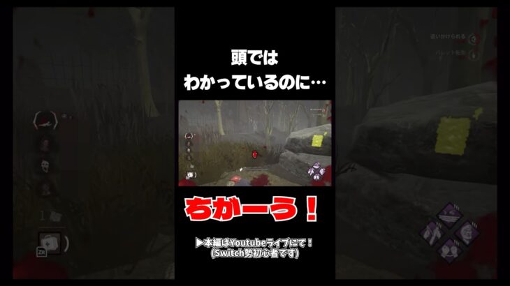 頭ではわかっていたのについ…！#dbd #switch #初心者すぎる配信者